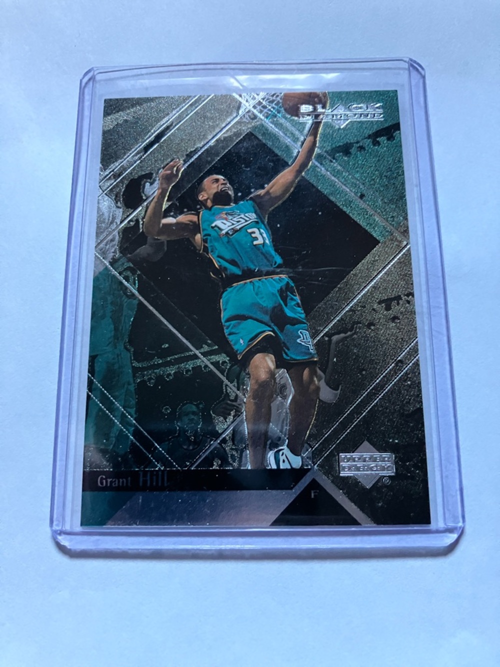 2000 Upper Deck Black Diamond Grant Hill Detroit Pistons Card NM+